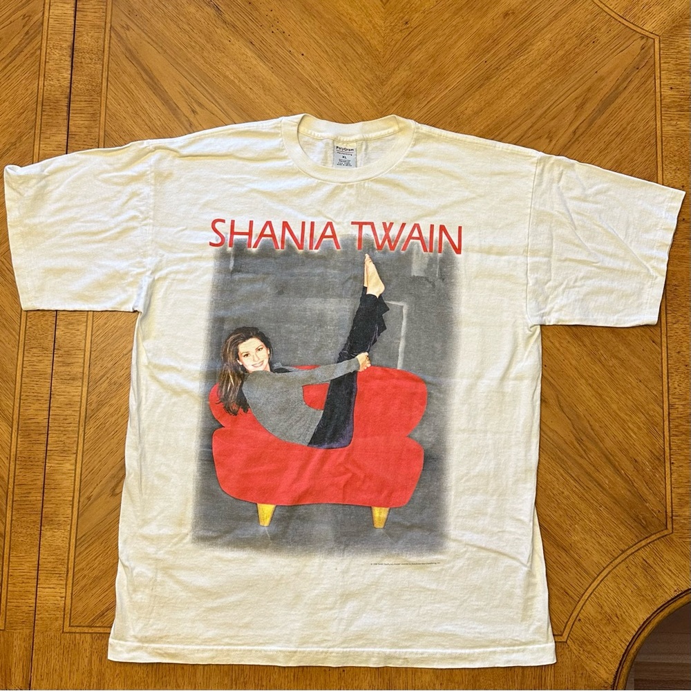 Vintage Shania Twain Shirt Mens XL 1998 World Tour Licensed USA Fabric READ DESC
